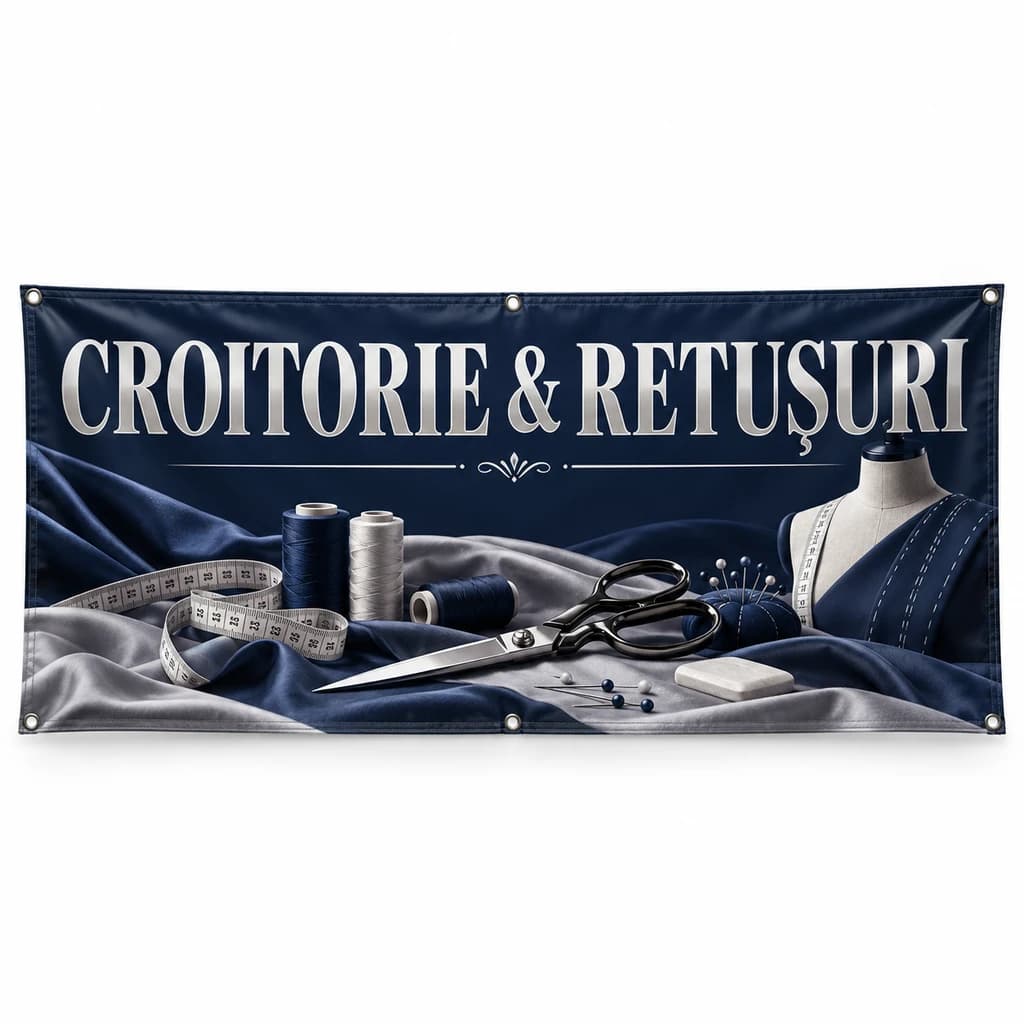 Banner croitorie & retușuri – model panoramic