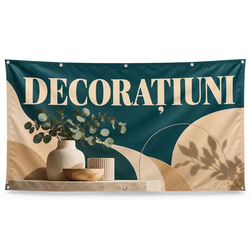 Banner decorațiuni – model editorial