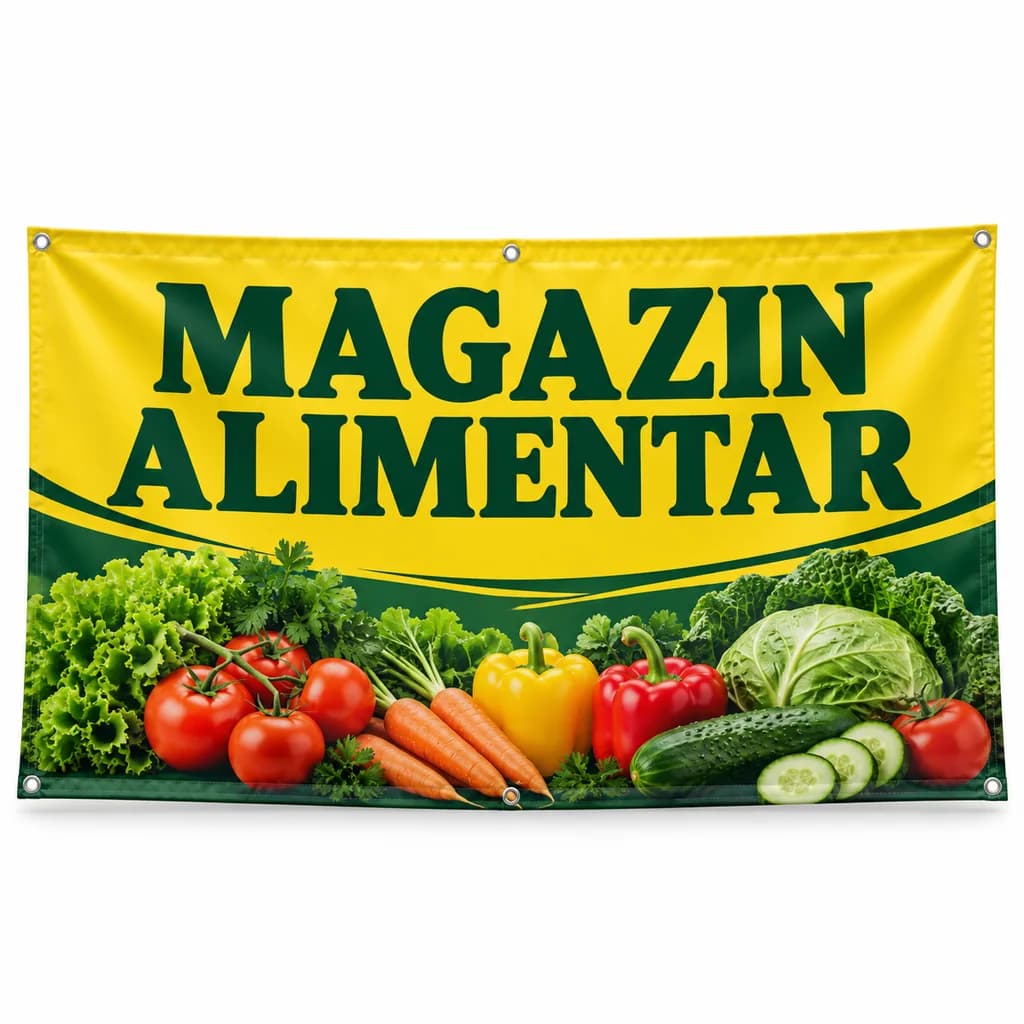 Banner magazin alimentar – model fotografic