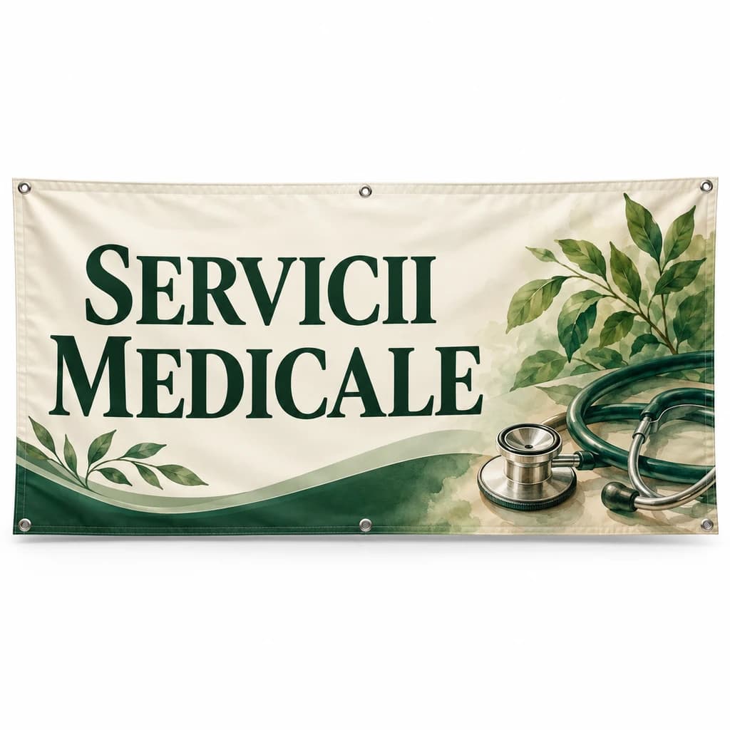 Banner servicii medicale – model ilustrat