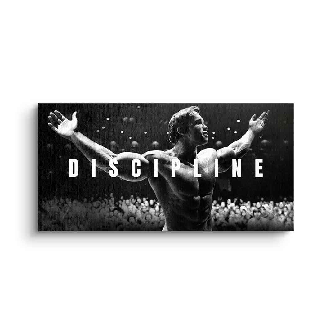 Tablou canvas culturist cu mesaj despre disciplină – pentru fitness