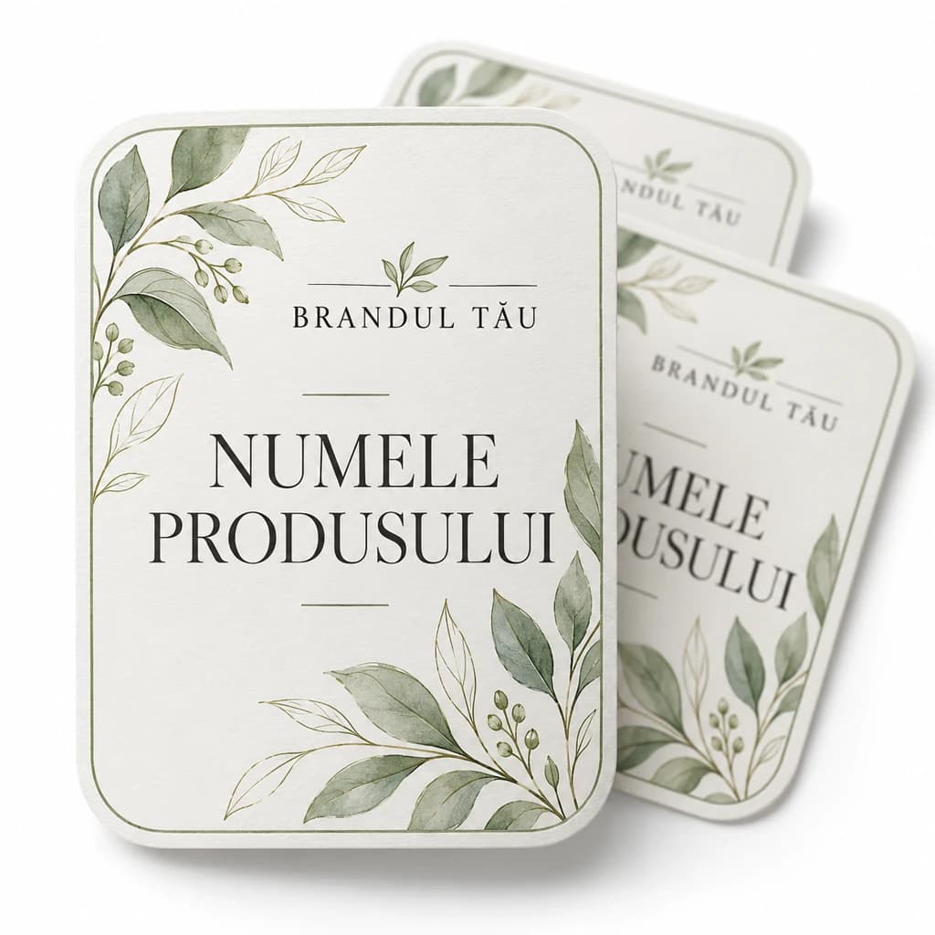 Etichete autocolante pentru produse cosmetice