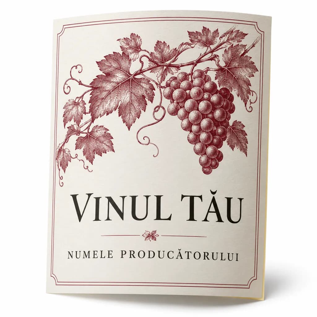 Etichete personalizate pentru sticle de vin