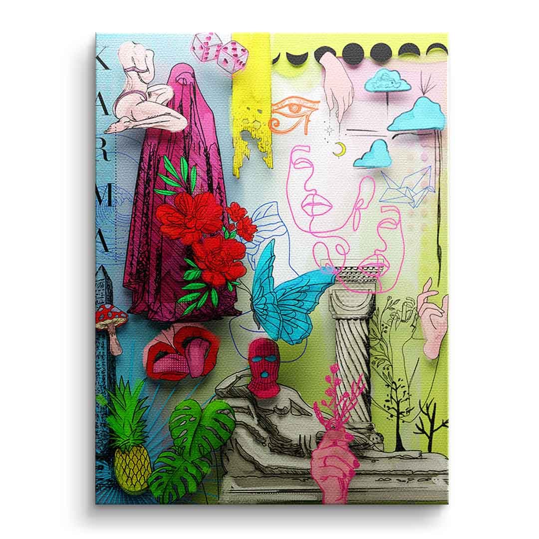 Tablou canvas visare karmică spirituală – cameră de meditație